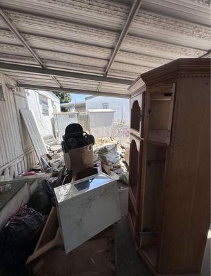 Customer load before in Hemet ca