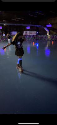 Acrylic skate floor