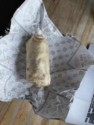 So called "EPIC" loaded Queso burrito