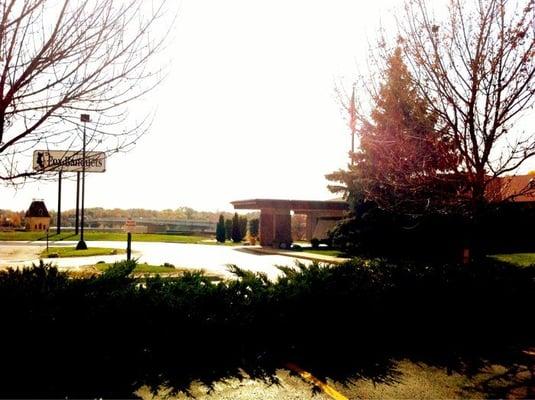 The outside parking lot