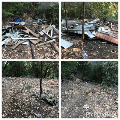 Shed tear down and removal.