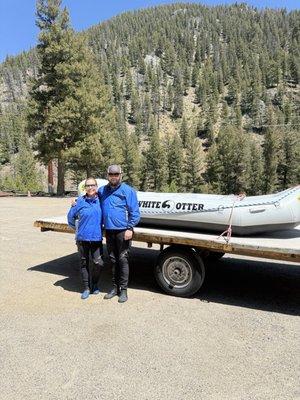 White Otter River Rafting excursion with my husband.