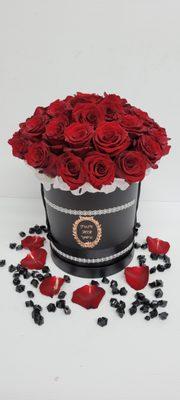 Black Box With Red Roses