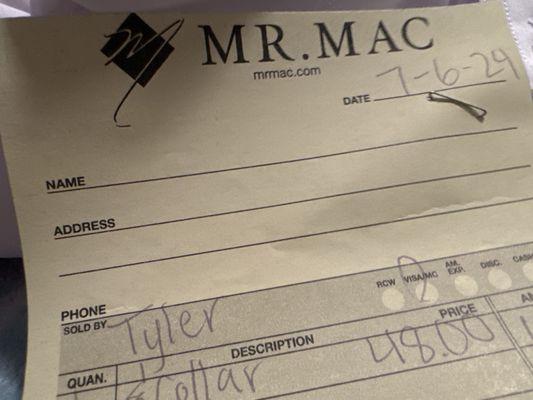 Tyler is his name! Thank you, Mr Maccccc!!!