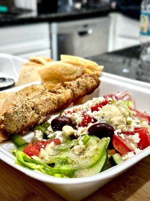 Chicken Souvlaki Platter