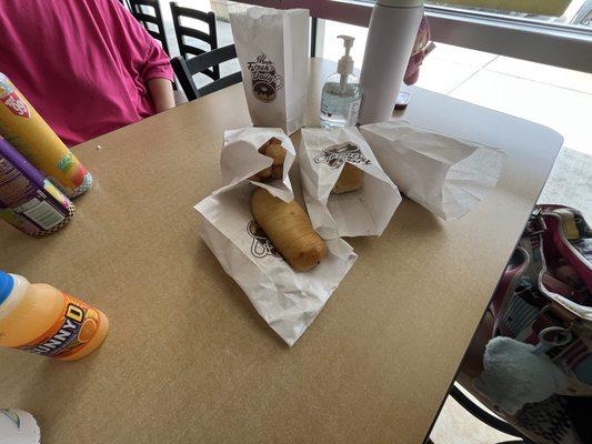 -Jumbo Jalapeno Sausage and Cheese Kolache -donut holes -Mini Sausage Kolache (5 Count)