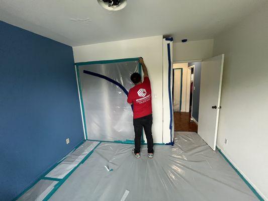 Always making sure the home and unaffected areas stay protected!