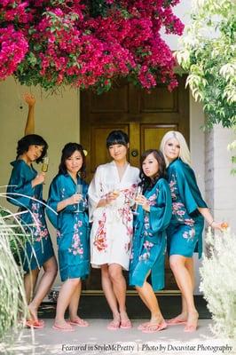 Silk Handpainted Kimono featured on Style Me Pretty (Jun 2013) http://bit.ly/1bOWcHV