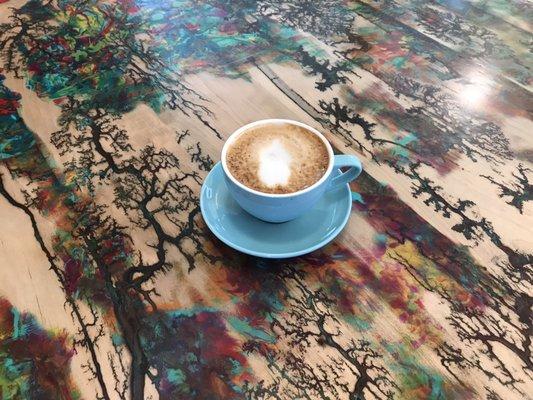 A tasty espresso beverage in one of our new espresso cups!