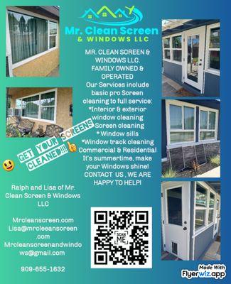 Mr. Clean Screen & Windows