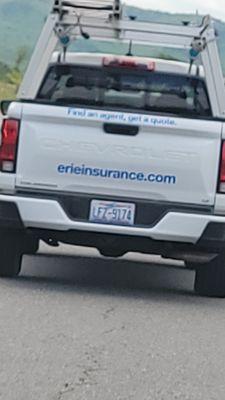 Idiot. Can't drive. Cutting people off all down 77 S going thru VA. Riding on top of people. Just dumb. In a hurry, leave earlier.