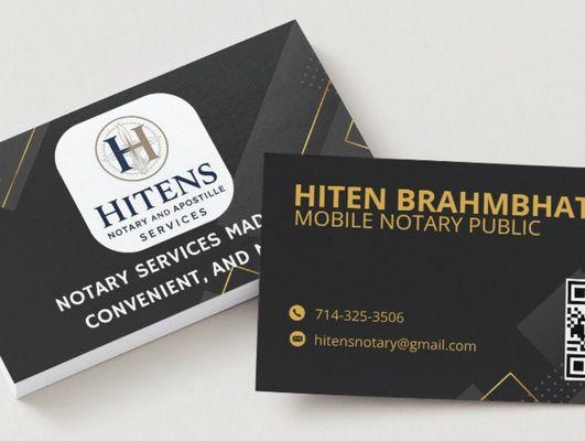 Hiten's Notary And Apostille Services