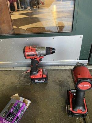 Install door sweepes