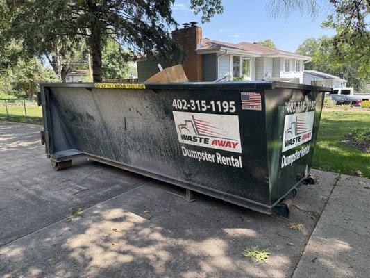 15 yd dumpster