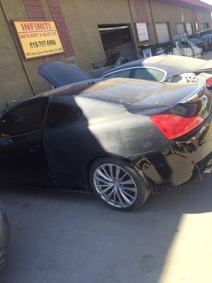 Insurance job being done #Q60 S