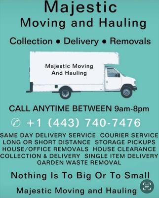 Majestic moving Hauling junk removal