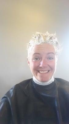 During. Yes, I took this pic for the sake of the review! :-)