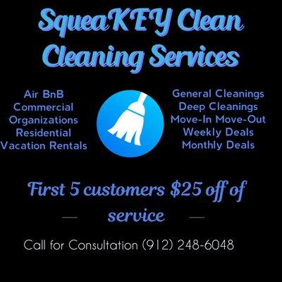 SqeaKEY Clean Cleaning Services