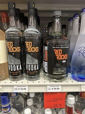 They just brought in Red Rocks Vodka. It's ridiculously smooth and delicious. I highly recommend it