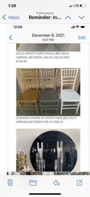 Add for chair and cushion