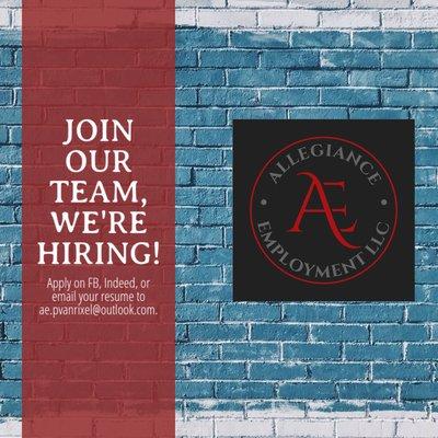 Call us today! We are here for your staffing needs and for job seekers!