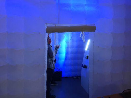 LED bubble tent and Kiosk
