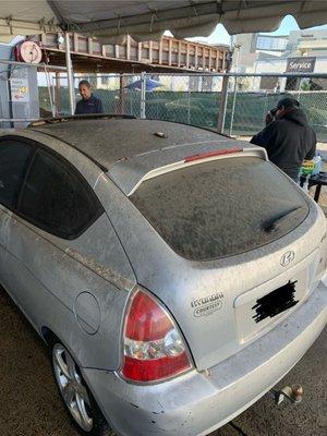 FILTHY!!!! This is how they gave me my car back!!!!