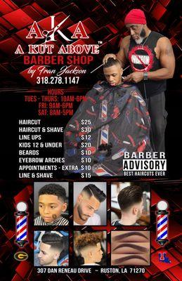Franciscus Jackson.. or Fran . Business Flyer for the Barber Shop