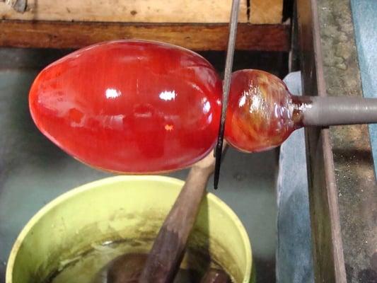 Glass blowing demonstrations Thursdays 6-8pm and Saturdays 11-4pm
