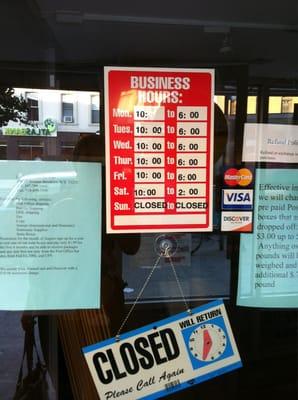 Store Hours