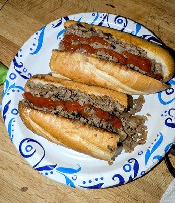 Cheesesteak with fried onions
