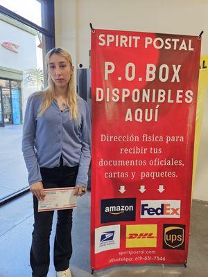 Customer who got her Passport