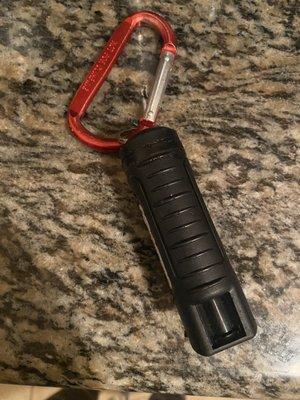 pepper spray with black case