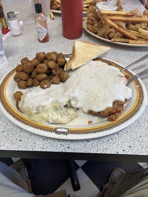 Chicken fried steak $14.50