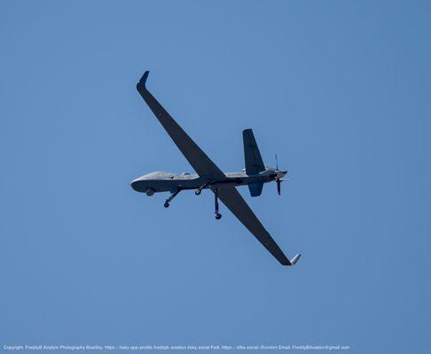 MQ-9 Sky Guardian working the pattern