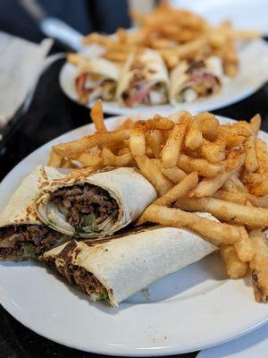 Beef shawarma wrap