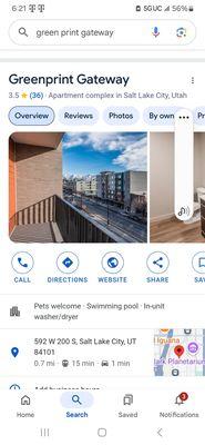 This is their page on Google, but if you notice it, advertise a swimming pool there is no swimming pool either