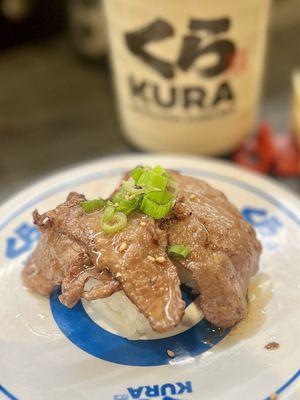 Umami Oil Seared Beef Nigiri #yummy