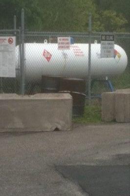Propane fill station @ TJ's