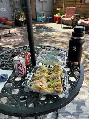 Triple decker sando.