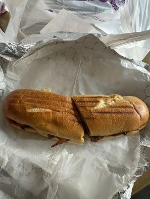 Hoagie sandwich view