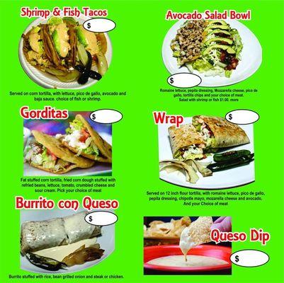 Soon we will add more things to our menú come and try our