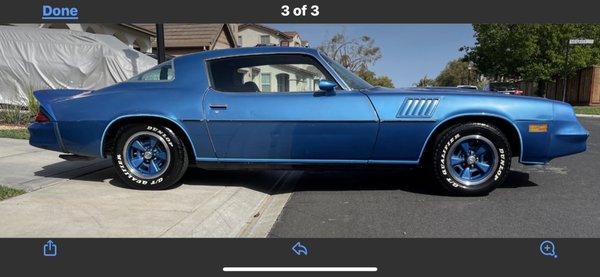 78-z/28. Fresh Cat and muffler's.