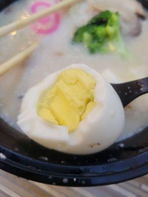 The egg isn't supposed to look like it came out of salad or breakfast! Overcooked!