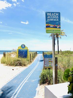 Accessible beach mat