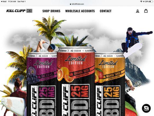 We carry CBD kill cliff !!!