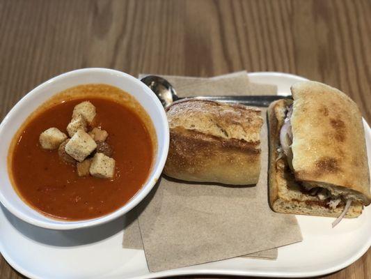 Take 2.... Creamy Tomato and 1/2 BBQ Chicken