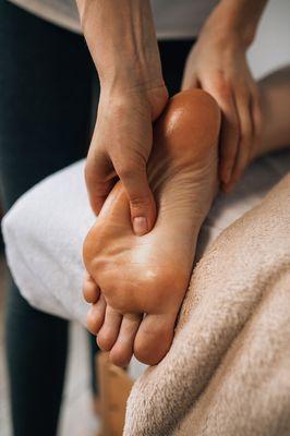 Foot Massage- Soothes muscles for active jobs, promotes circulation for all.