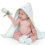 New Arrival: a pure touch of color in our Organic new baby box. A lovable gift for baby & the earth.