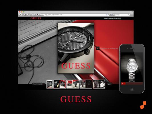 Website and Mobile App for Guess Watches